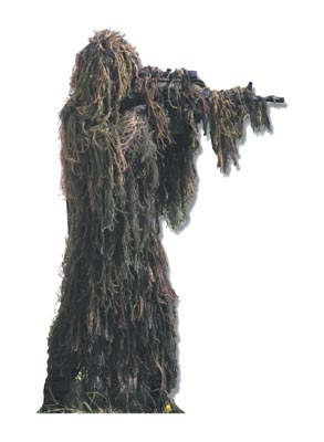 ''GHILLIE-FLAGE'' READY TO WEAR GHILLIE SUIT FOILAGE OR DESERT